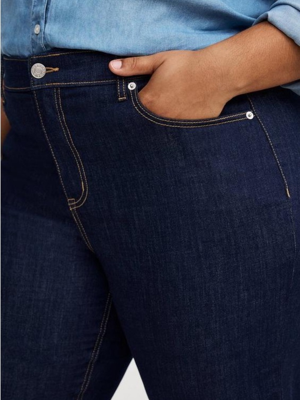 Torrid Dark Indigo Flare Jeans size 12 Tall - Picture 5 of 6